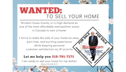 WANTED: to sell your home